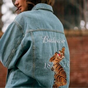 Vintage Budweiser jean jacket